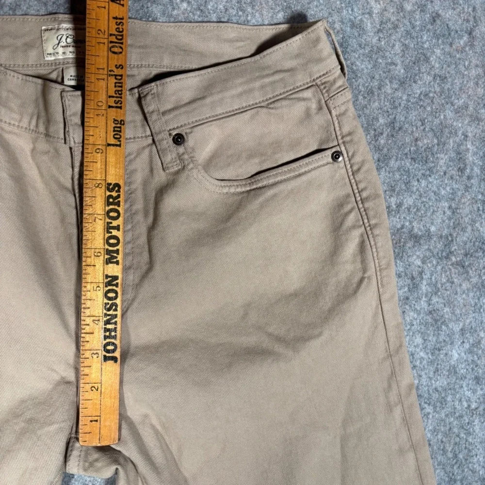 J. Crew 484 Slim Fit Chino Pants Mens 34x34 Khaki Tan Stretch AZ963 Re-Imagined